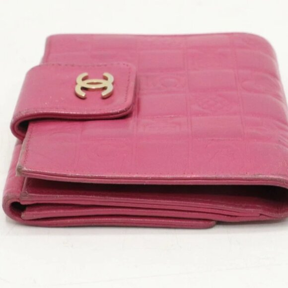 Chanel Coco Mark Icon Bi-Fold Wallet Leather - Pink *READ* - Picture 4 of 16